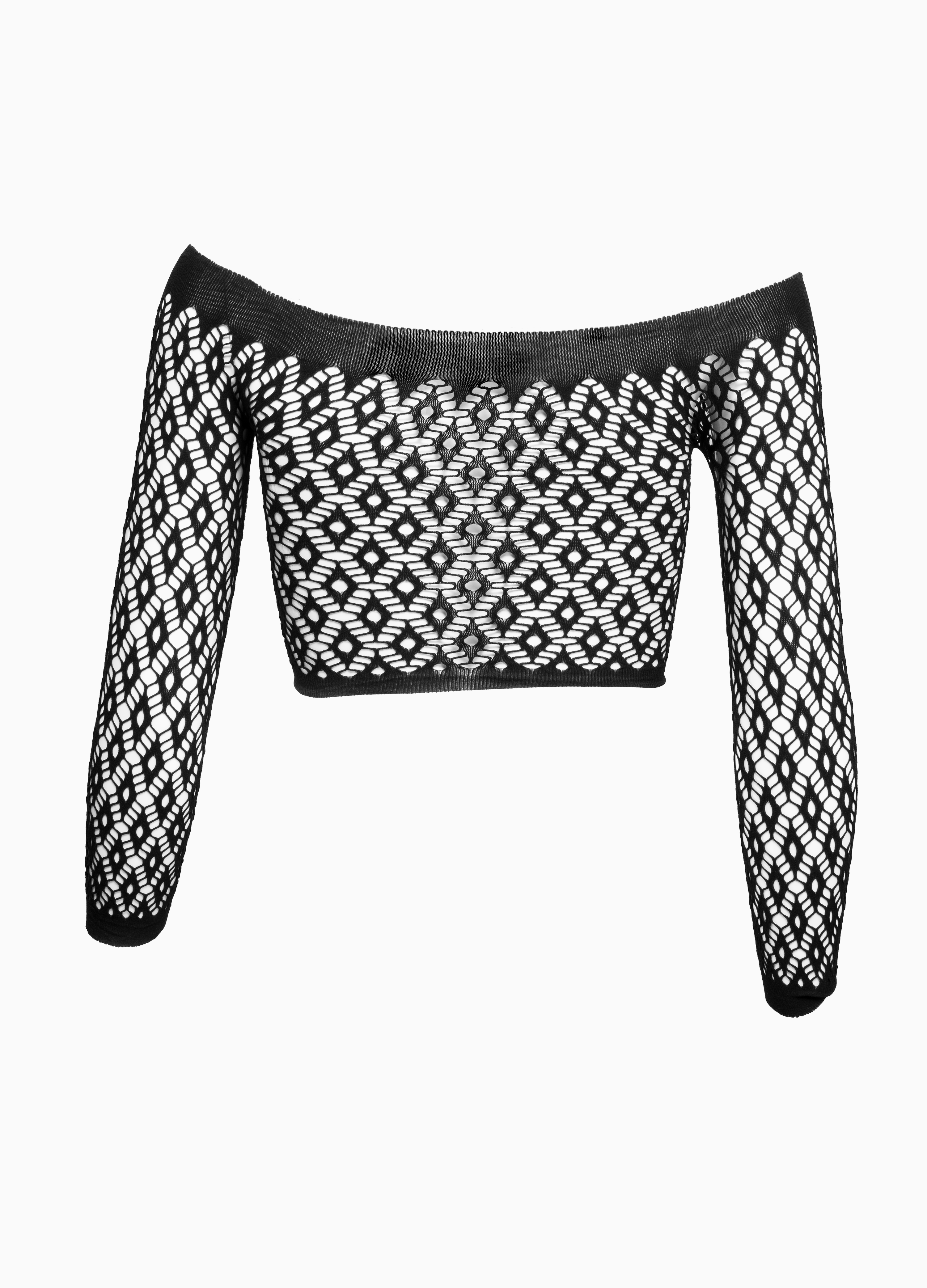 Diamond Pattern Crop Top