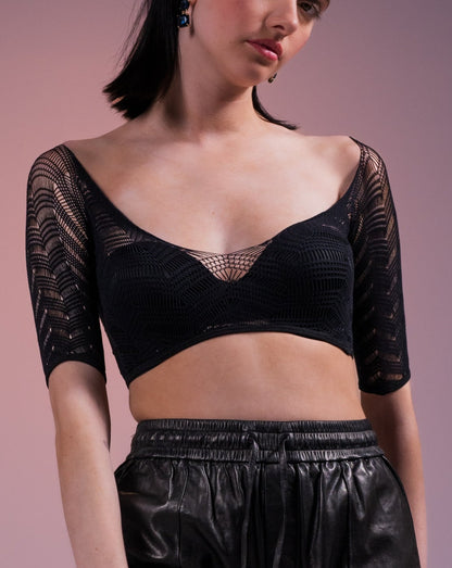 Zigzag Crop Top